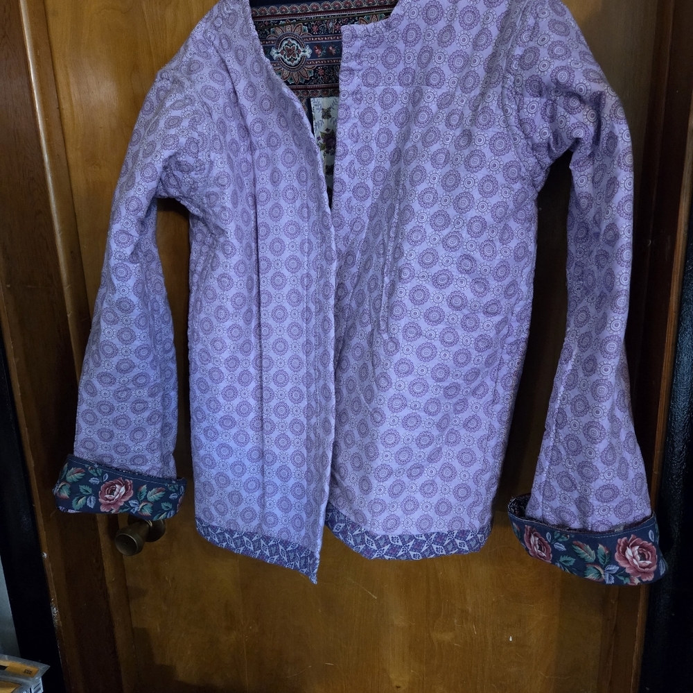 New Quilted Patchwork Jacket 42" Chest Reversable - image 3